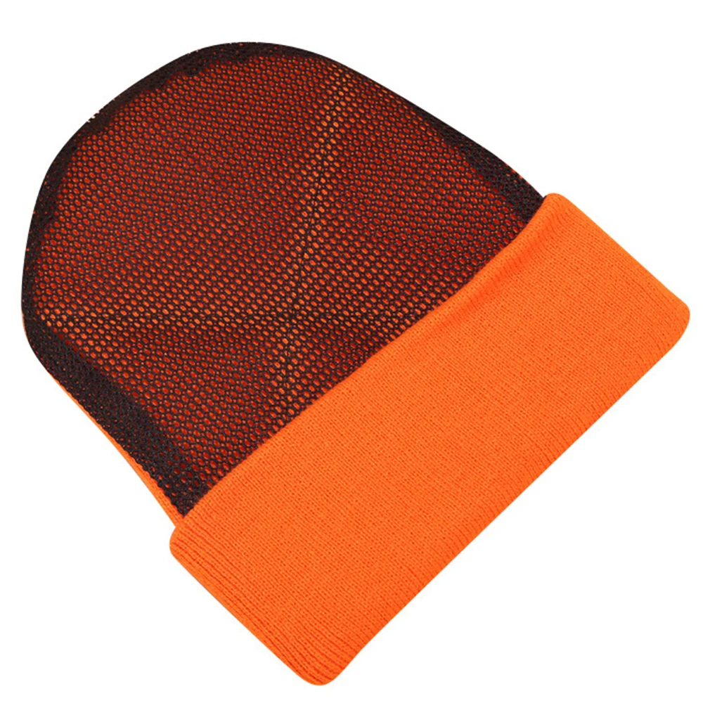 

Geebro Knit Hat Men Women Trendy Hip-Hop Beanies Wear-Resistant Mesh Head Hats Autumn Winter Street Warm Cap Soft Ski Beanie