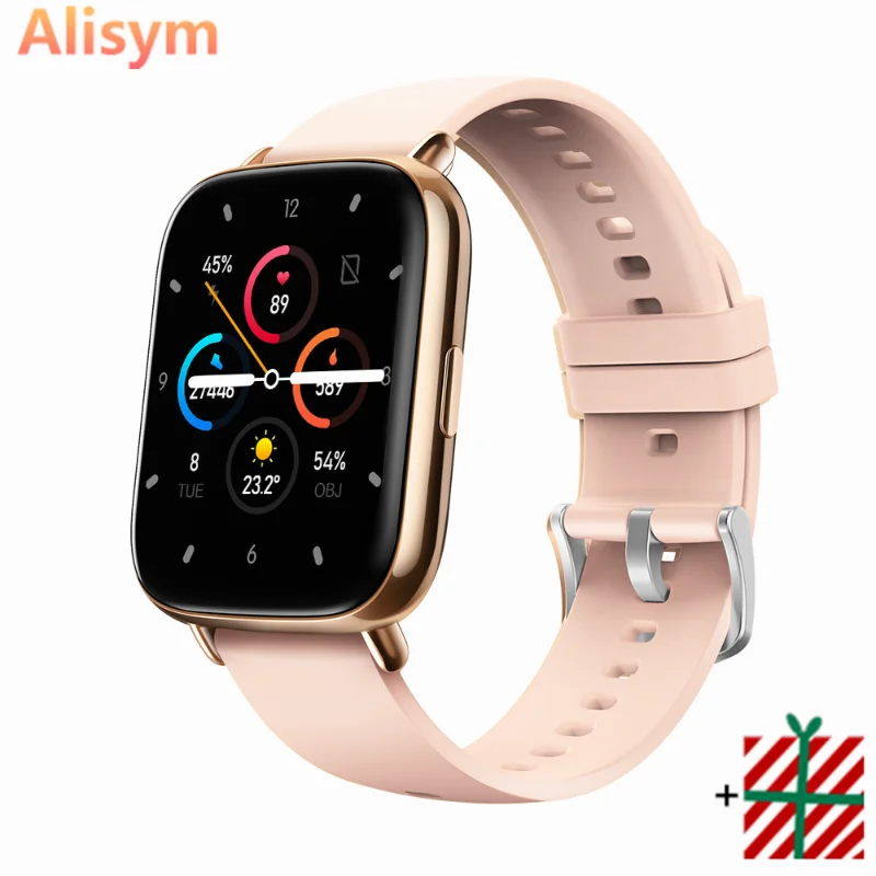 

New ​24 Sports Modes Smart Watch Men Woman 1.69" Smartwatch Body Temperature Waterproof Heart Rate Sleep Monitor For iOS Androi