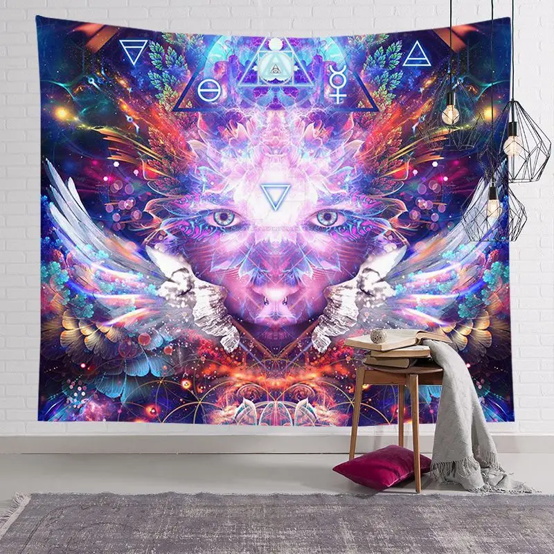 Настенный декор в стиле бохо индийская мандала гобелен хиппи настенный