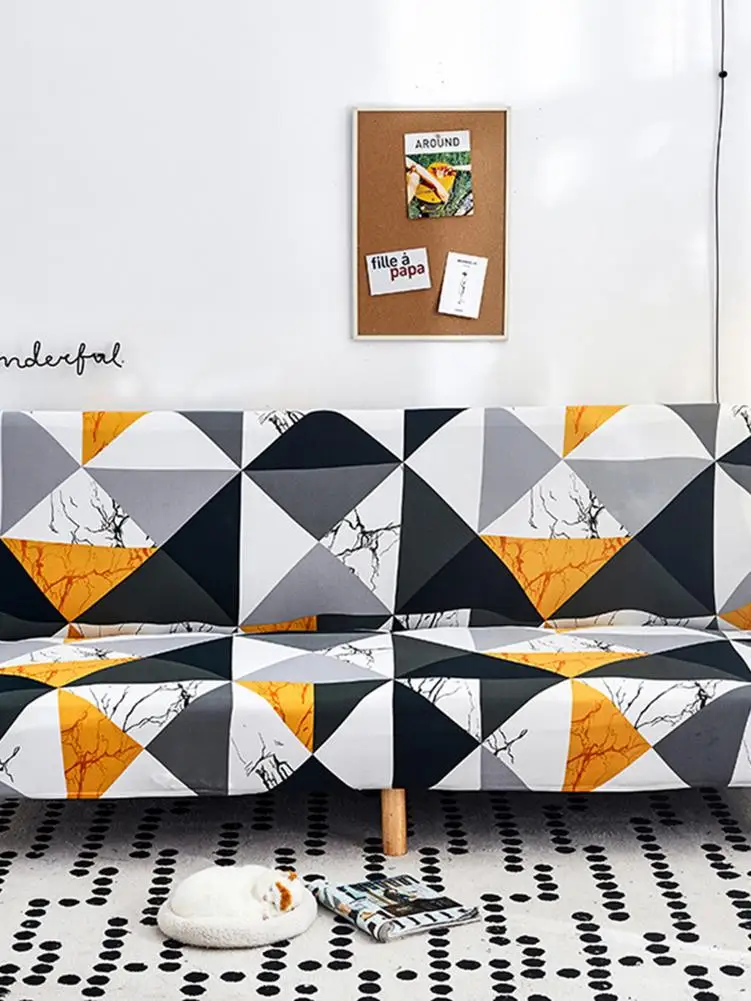 1 шт. чехол для дивана-кровати с принтом универсальный размер без нарукавника