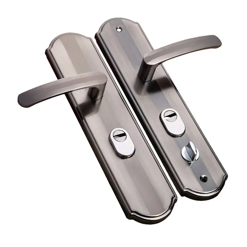 

Aluminium Alloy Door Handle Universal Security Door Handle Pair Lock Thickened Panel Handle Door Lock Household Hardware