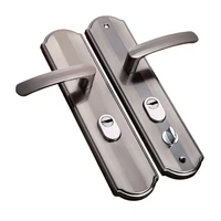 aluminium alloy door handle universal security door handle pair lock thickened panel handle door lock household hardware