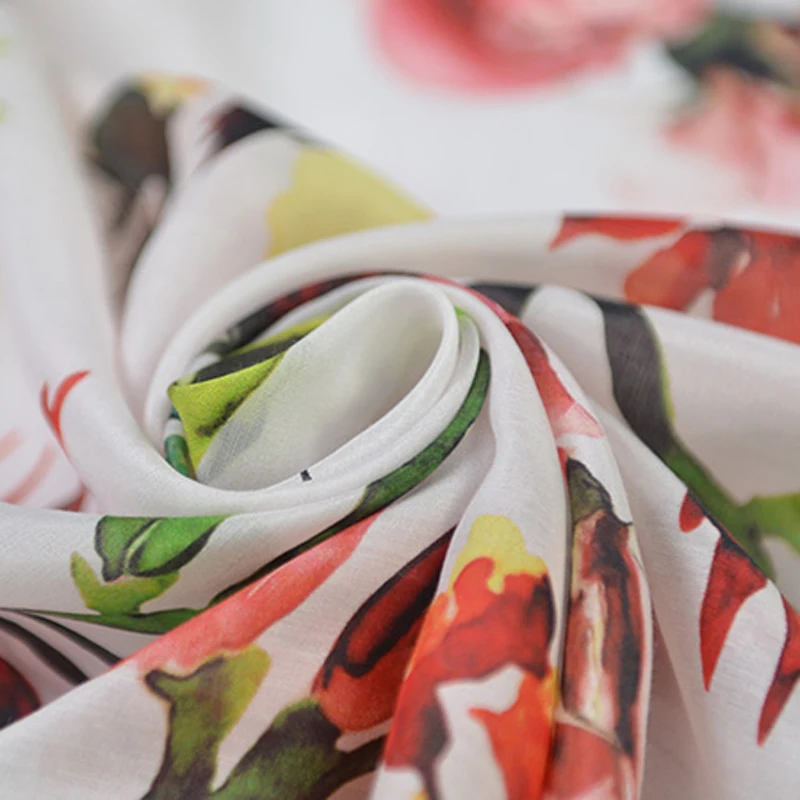 Тонкий хлопковый Шелковый материал подкладка цифровая печать 100 см * 114 | Дом и сад