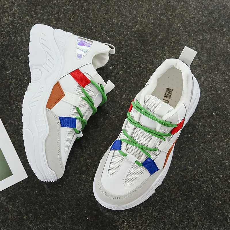 HILYAA/Новинка женские кроссовки на плоской платформе дышащая женская повседневная