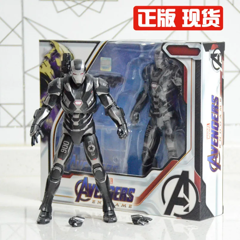 War Machine in Box 18 см Железный Человек-паук, Железный человек, Тор, фигурка, Капитан Америка, зимний солдат, человек-муравей, сокол, война бесконечности, фигурка, модель игрушки - Цвет: War Machine in Box
