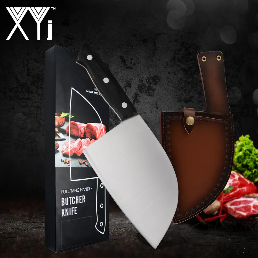 Китайский походный сербский шеф нож XYj китайский мясник кухонные ножи ручной