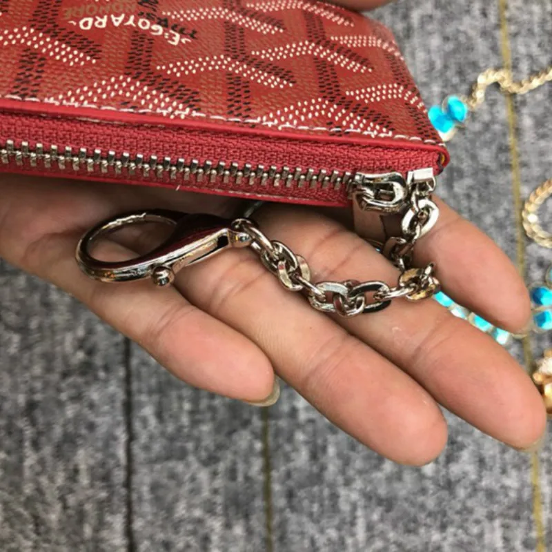 

2021 New Fashion Dog Tooth Bag Design cover type Short Zipper Large Capacity Coin Purse Small Key Case Coin Case