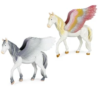 new simulation animal model western mythology legend color pegasus unicorn plastic solid pvc action figure kids collect toy gift