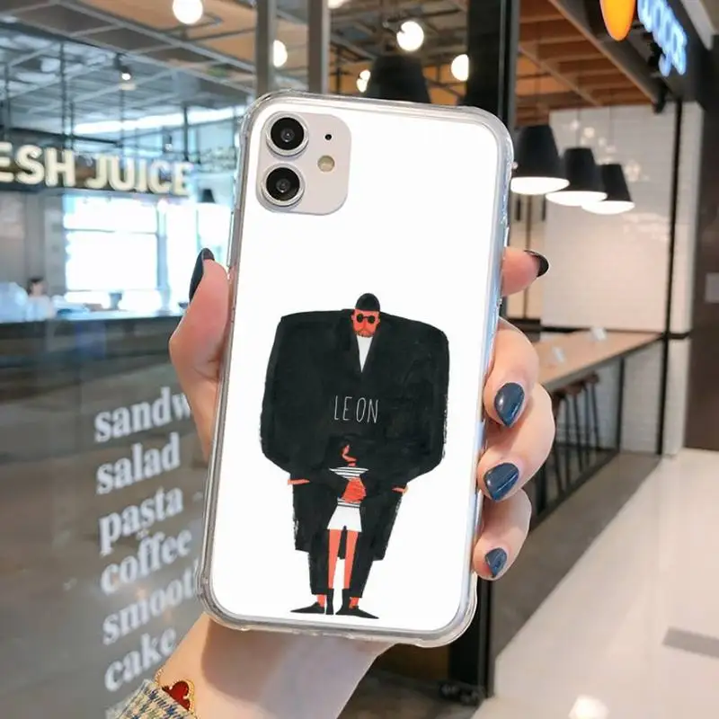 

Killer Leon Uncle Girl Phone Case Transparent for iPhone 11 12 mini pro XS MAX 8 7 6 6S Plus X 5S SE 2020 XR
