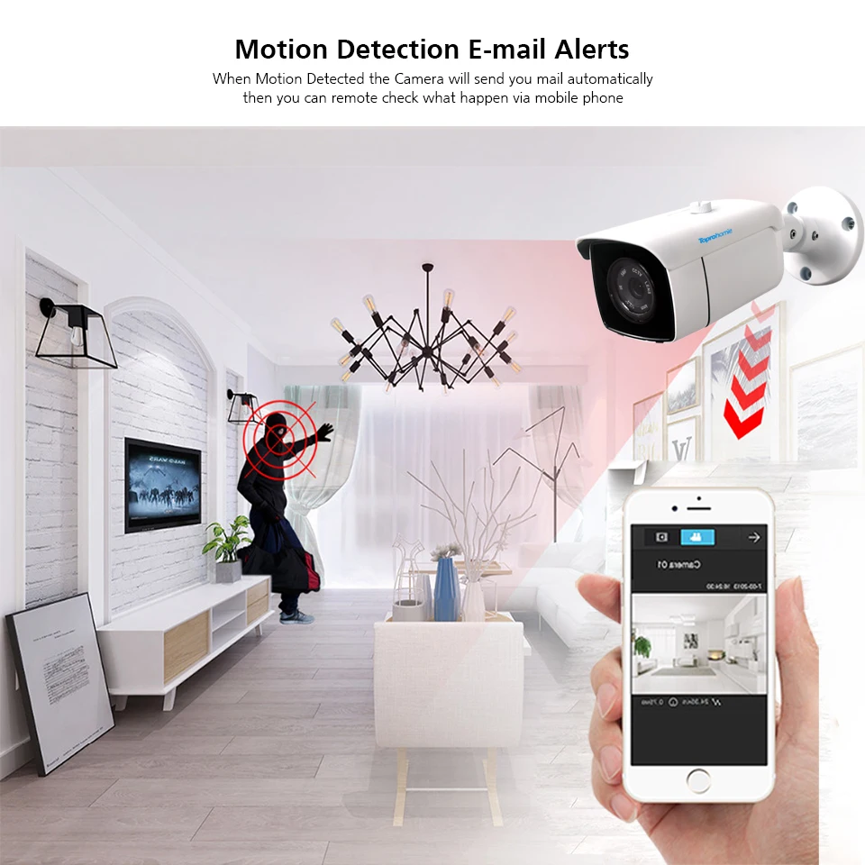 Комплект водонепроницаемых камер видеонаблюдения TOPROHOMIE H.265 + 16 каналов POE NVR 48 В 5