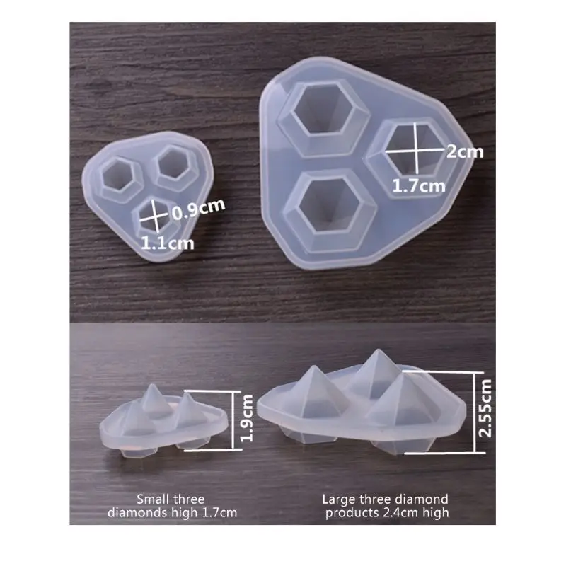

Silicone Mold Diamond Shaped Jewelry DIY Handmade Tools Cake Decoration Dessert