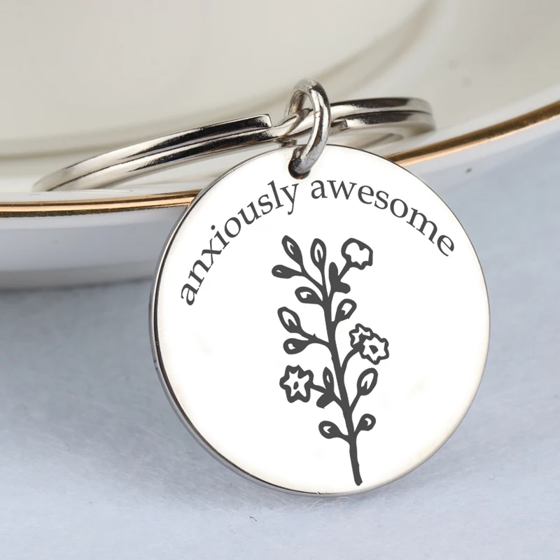 Брелок ветвь с надписью Stick Figure Tree потрясающие аксессуары ручной печатью подарок