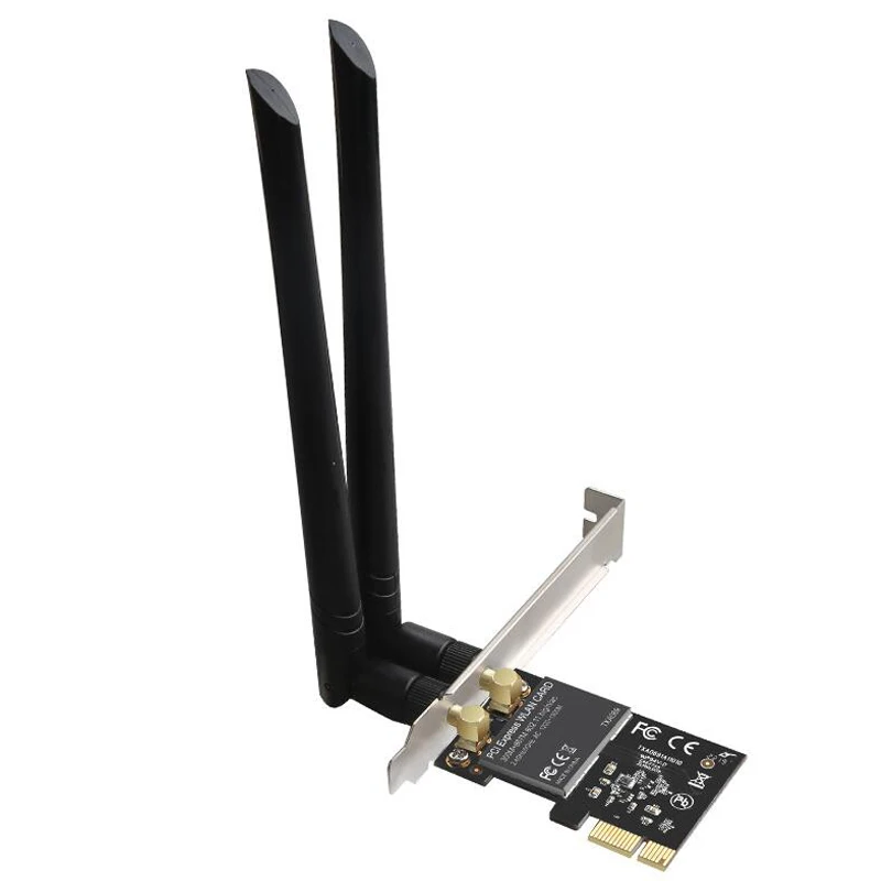 Беспроводная lan Карта 802.11ac 867 Мбит/с+ 300 Мбит/с PCI Express Настольный WiFi адаптер PCI сетевая карта для ПК wifi карта wi fi приемник