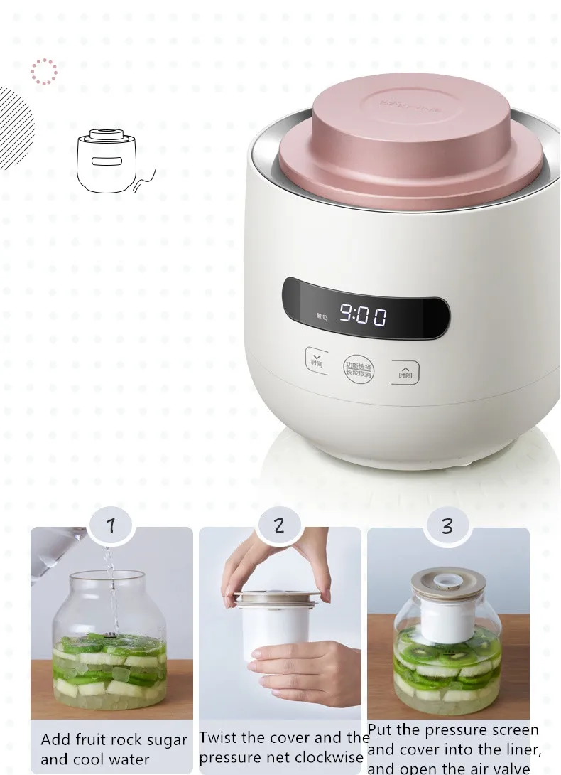 Ферментационная машина для йогурта фермента 220 В ферментации сыра риса вина