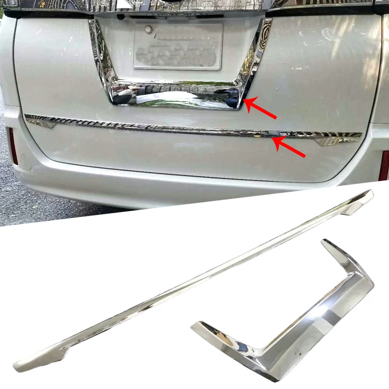 Хромированная накладка на заднюю крышку багажника Накладка для номерного знака
