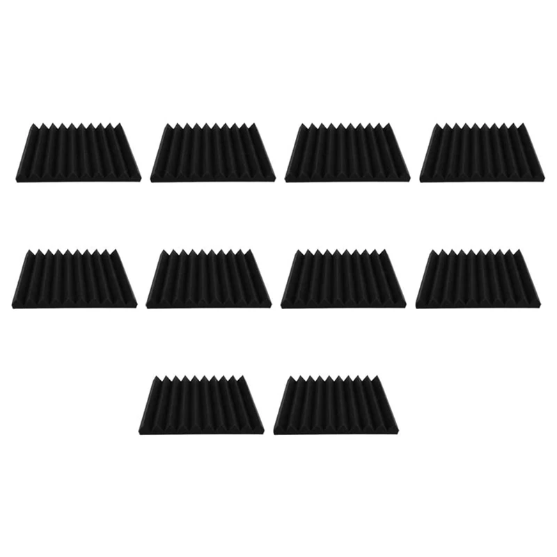 

10 Pieces Acoustic Foam Soundproofing Foam Sound Absorbing Foam for Studio Home Theater,Sound Foam Wedge