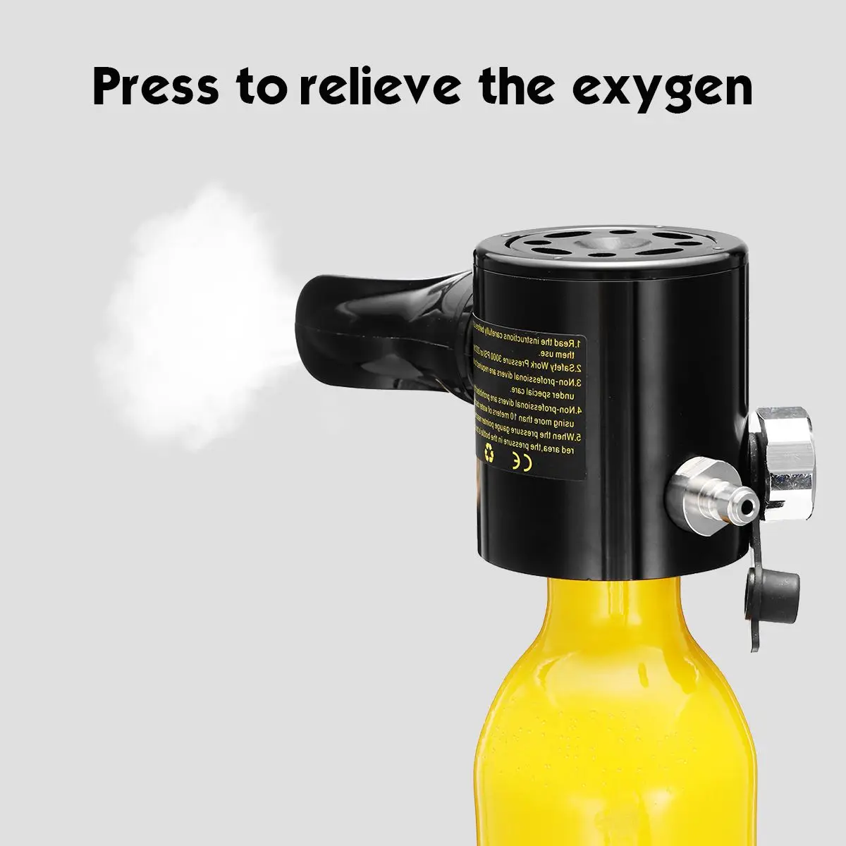 DIDEEP Diving System Mini Scuba Air Tank Scuba Oxygen Cylinder Reserve Air Tank Pump Aluminum Box Snorkeling Diving Equipment