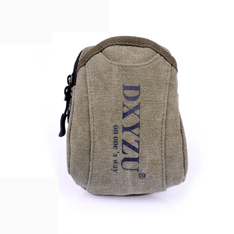 Мужская холщовая поясная сумка BISI GORO модная на пояс с буквенным принтом для