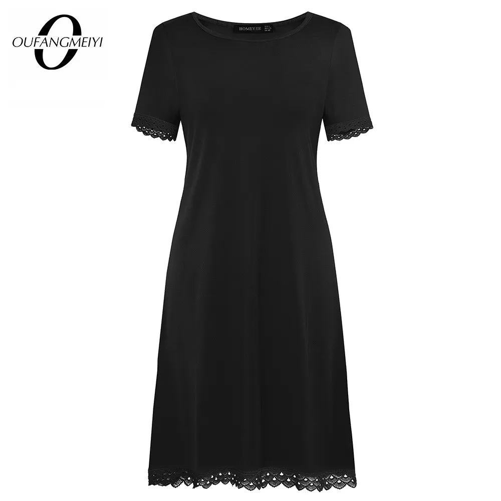 Повседневное летнее Черное мини платье для вечеринок короткое базовое женское