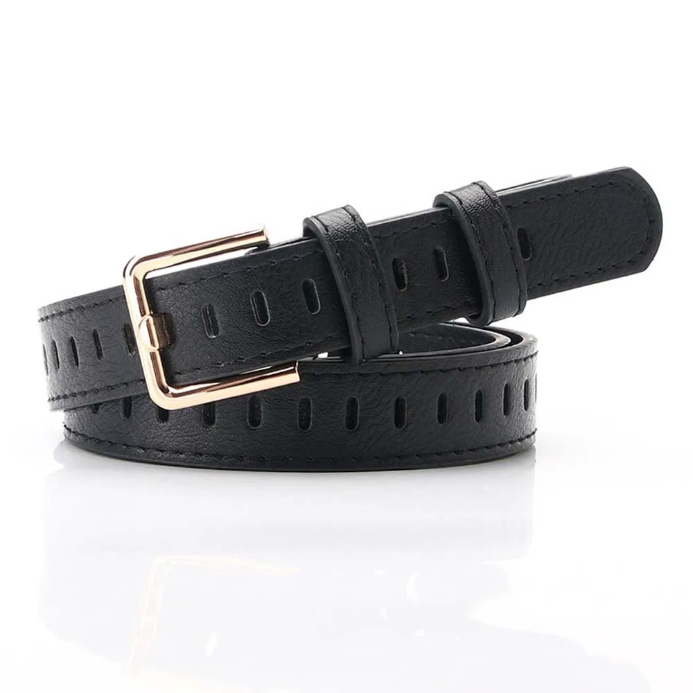 black B Горячая Распродажа, модные женские кожаные ремни с металлической пряжкой, поясной ремень, пояс 110 см, трендовые платья, юбки, джинсы, пояс - Цвет: black B