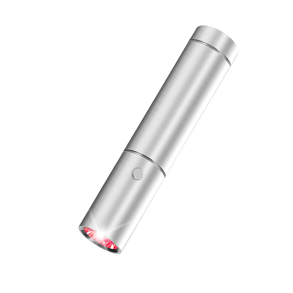 IDEAINFRARED 660nm 850nm 630nm LED Facial Torch Photon Light Therapy Anti-Acne Wrinkle Removal Skin Rejuvenation pain