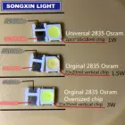 1000 шт. OSRAM Замена lg jufei высокая мощность светодиодный 1 Вт 3в-3.6в 1210 3528 ТВ 2835 92лм ТВ ПОДСВЕТКА бусы 300мА 350мА холодный и белый