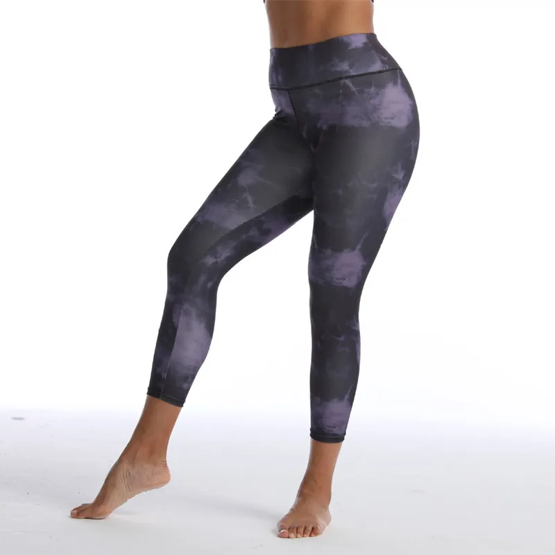 

Dreamlikelin Fashion Tie Dye Leggings Women Slim Pants Egging Lifting Bottom Fitness Pants