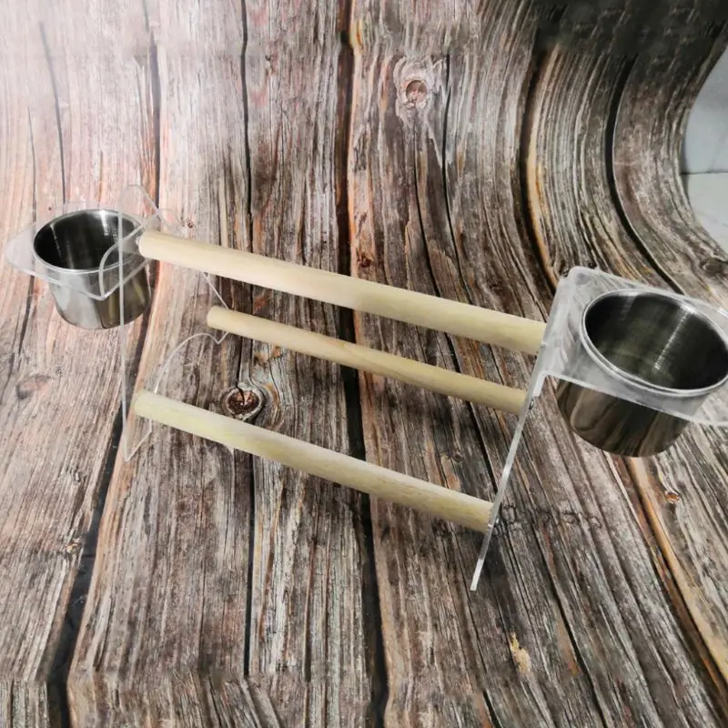 Настольная треугольная подставка для лестницы поднос попугаев птиц карабинов