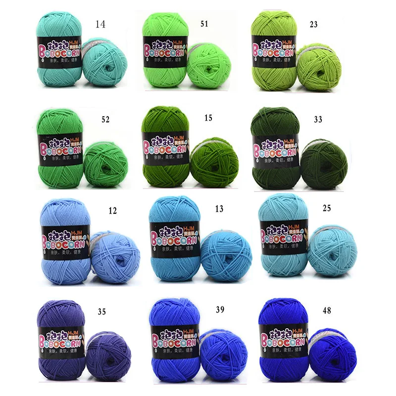 

6pc knitting yarn Cotton baby milk yarn cotton crochet thread hand knitting wool line baby children