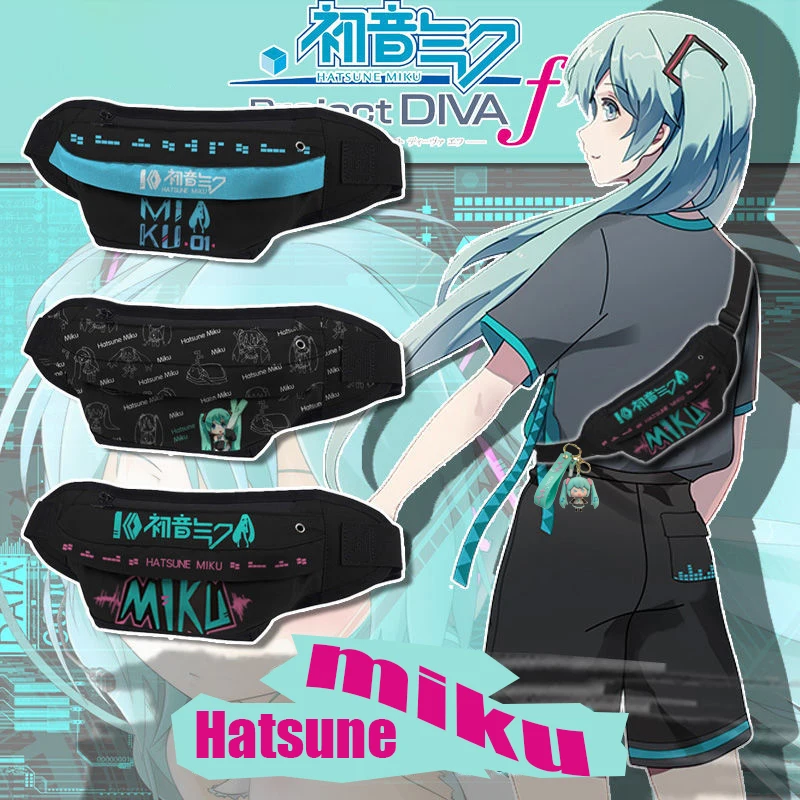 Сумка на плечо Hatsune Miku мессенджер с рисунком аниме для мужчин и женщин дорожная