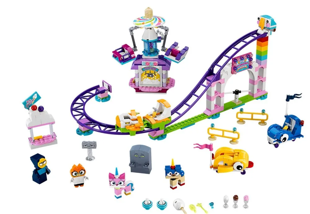 11020 Unikitty Cat Unikingdom сказочная забавная кирпичная коробка строительные блоки 359 шт кирпичные игрушки совместимы с Bela Movie 41456