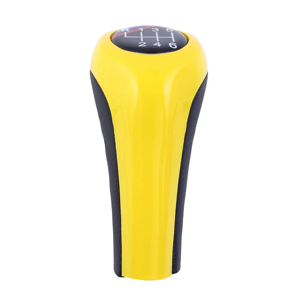Желтый рычаг переключения передач для автомобиля электрическое покрытие 5/6