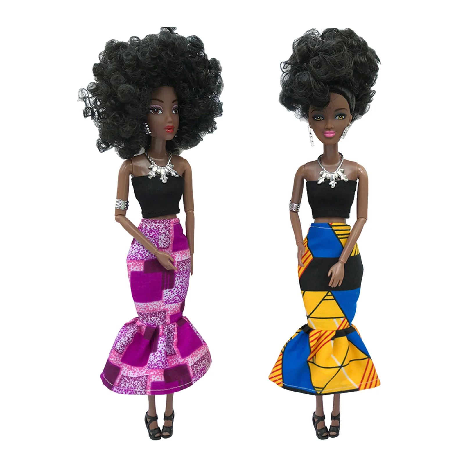 

12.5in African Black Doll Multi-joint Movable Soft Baby Realistic Dolls Lifelike Simulation Baby Play Dolls Fun Toy