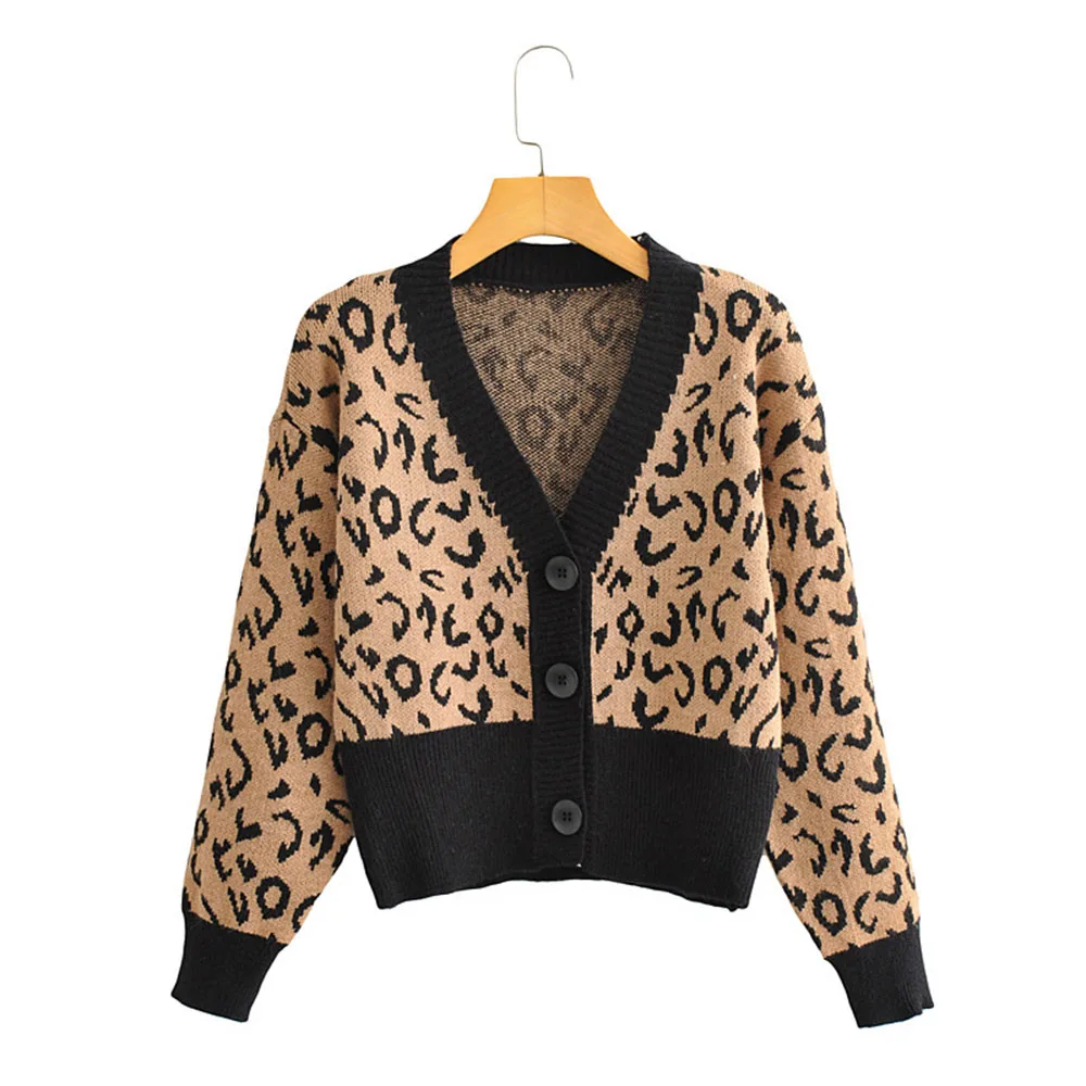 Пальто свитер 2021 на осень-зиму в Корейском стиле ретро контрастные вязать