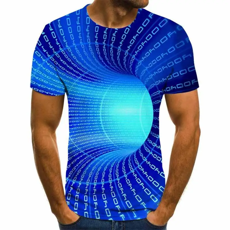 

Summer Three-dimensional 3D vortex T-shirt Men Women Fashion 3D T Shirt Short Sleeve Harajuku Hip Hop Cute Tshirt
