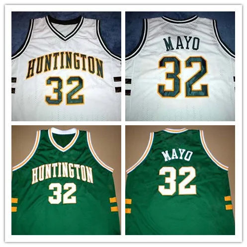 

32 OJ MAYO HUNTINGTON green White Basketball Jersey Stitched Custom Any Number Name jerseys