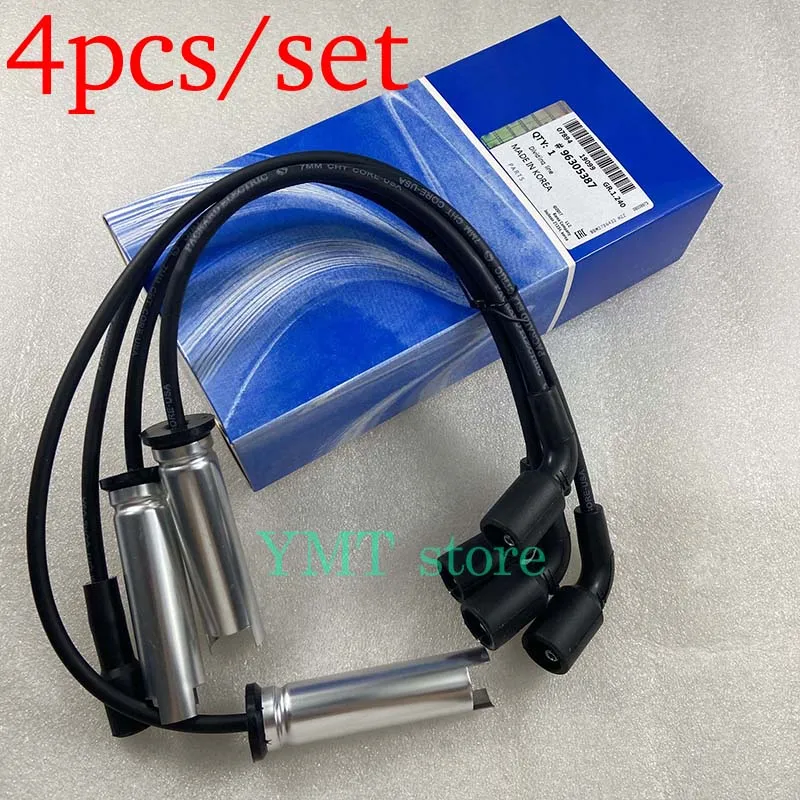 4 шт./компл. кабель зажигания свечи для Chevrolet Aveo Daewoo Lanos Kalos Nubira OE #96305387 - купить по