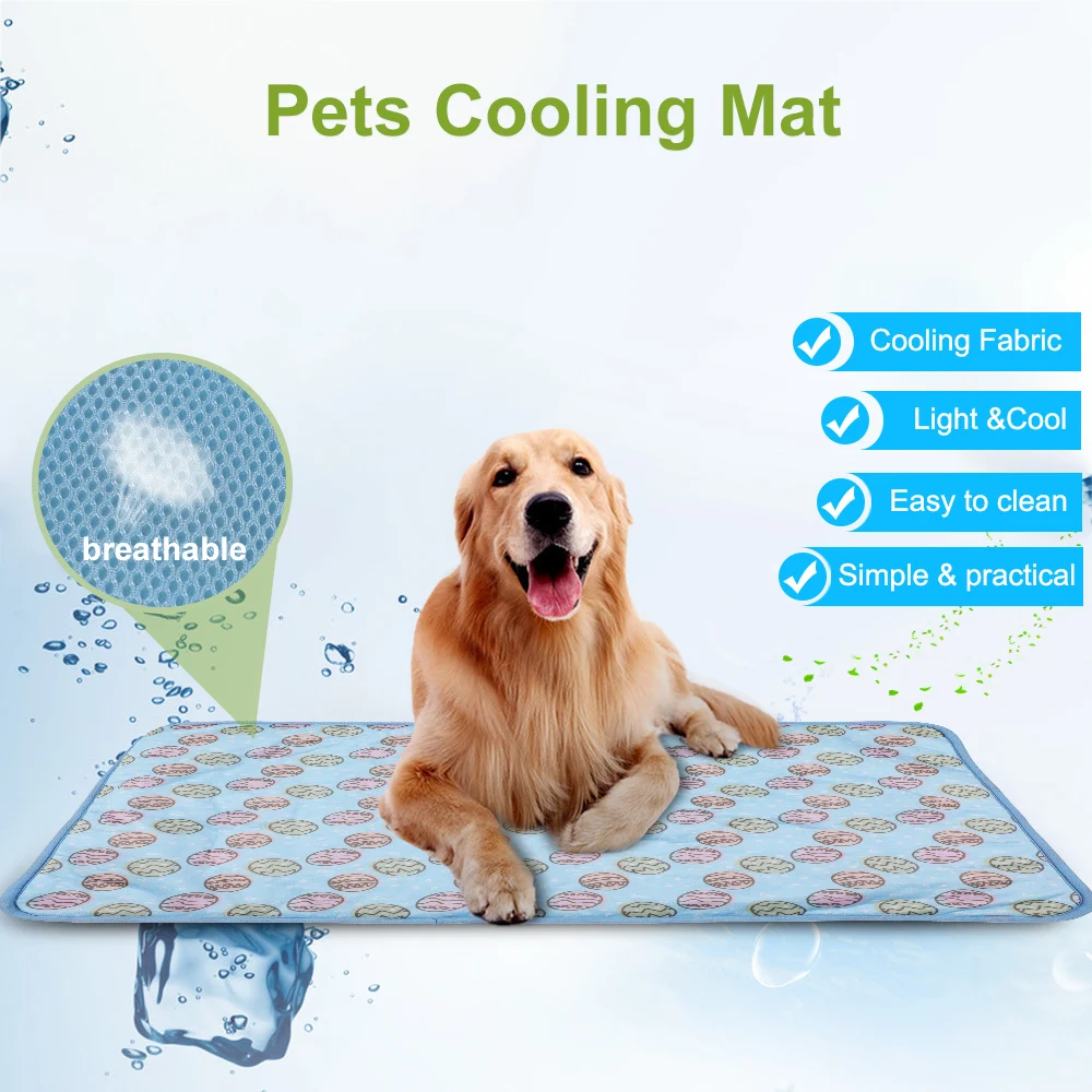 NewPet кошка Лето охлаждающий коврик холодное одеяло удобная Многофункциональная