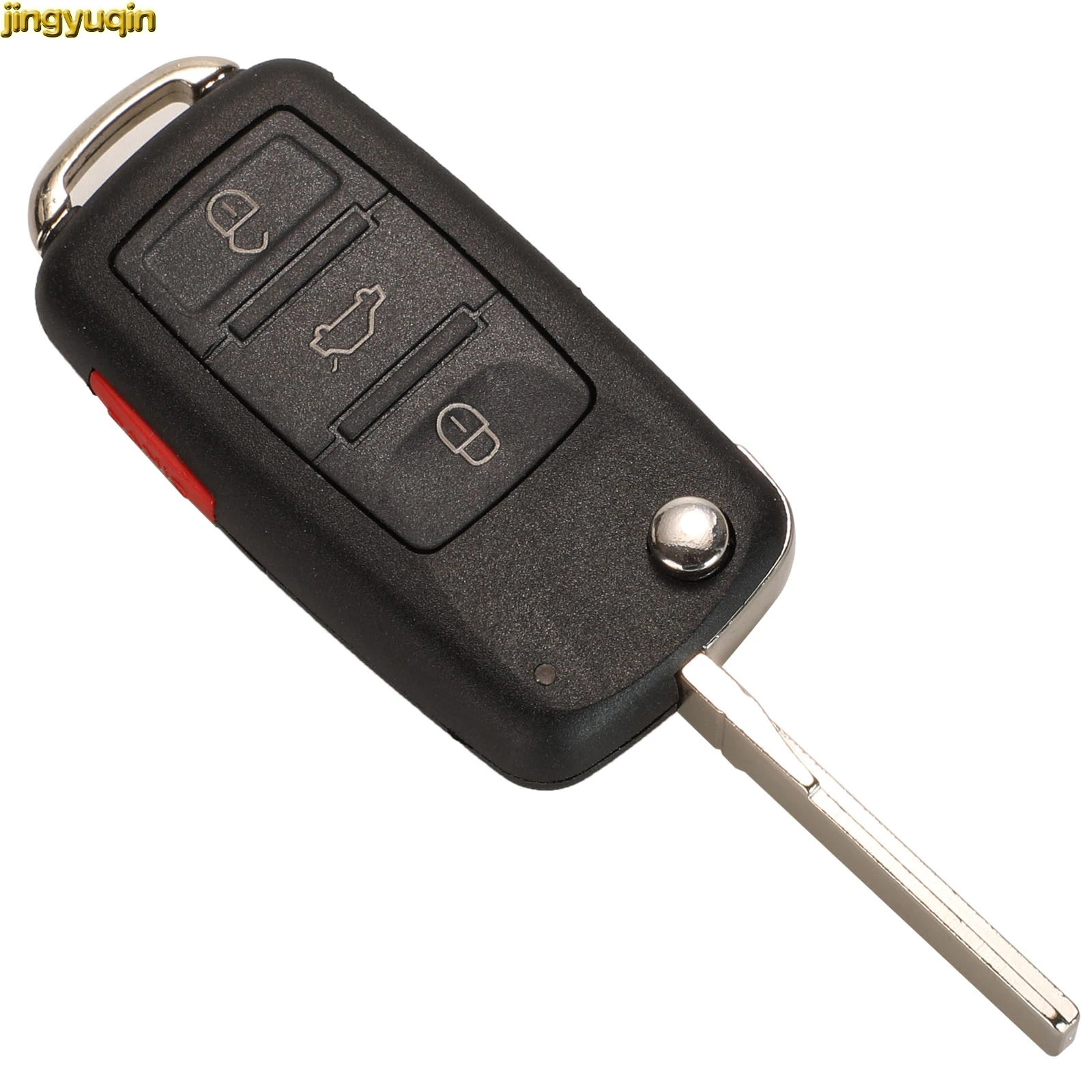 Jingyuqin Раскладной Автомобильный ключ ASK 315 МГц PCF7942 ID46 для VW Touareg Phaeton AUDI A8/S8 2003-2009