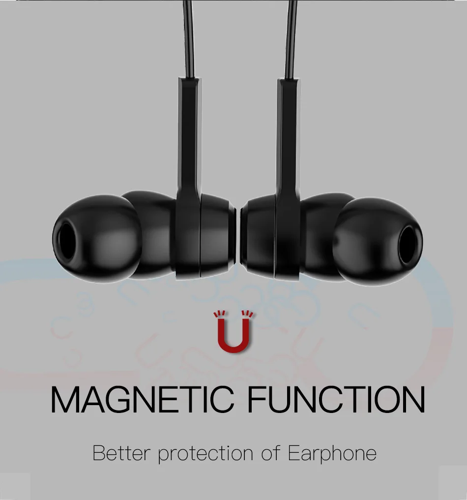 Baseus S06 Bluetooth наушники беспроводные магнитные шейные наушники громкой связи спортивные стерео наушники для samsung Xiaomi с микрофоном беспроводные наушники
