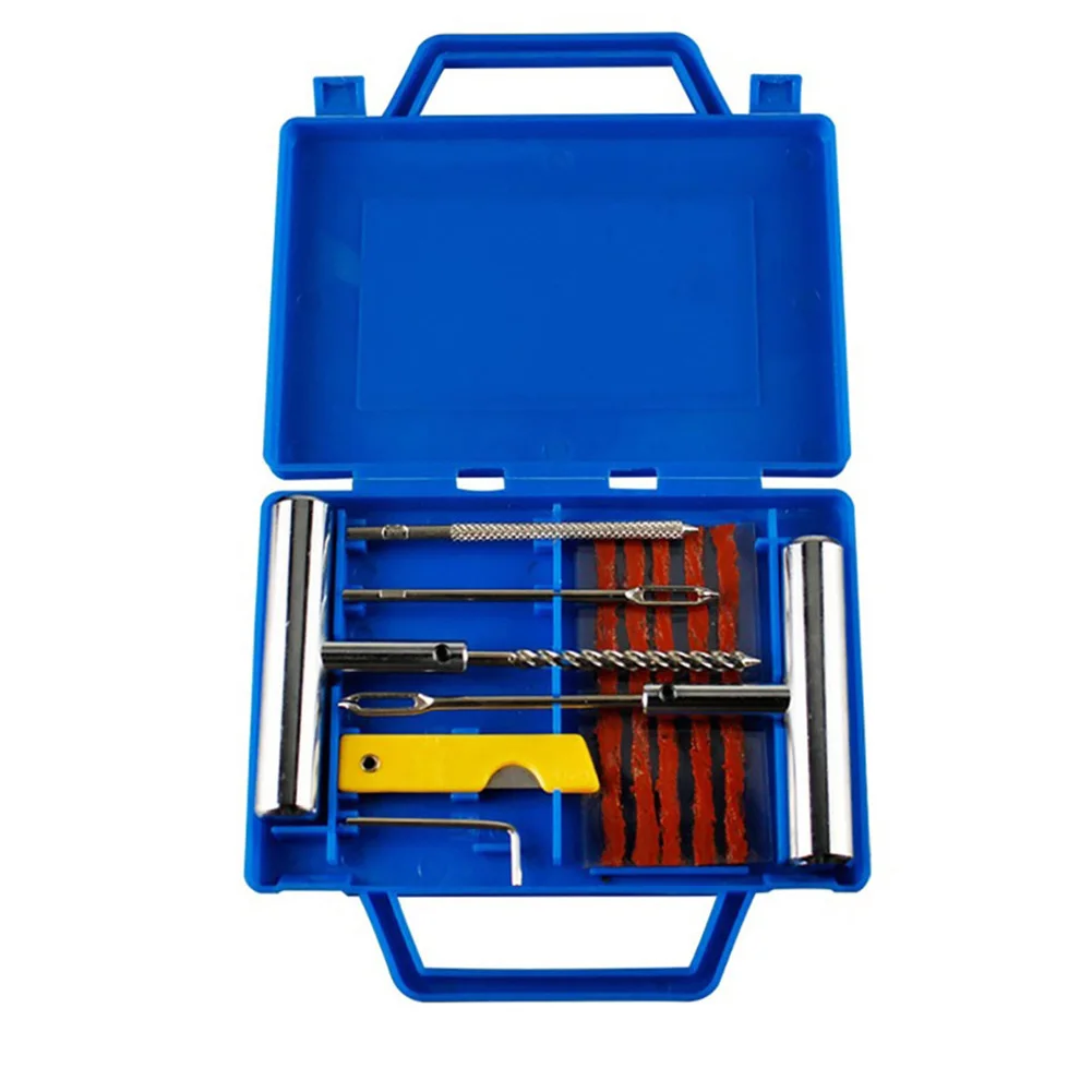 

11 шт. многофункциональный металлический Набор для ремонта шин для автомобилей мотоциклов Уличная ручка портативный инструмент для фиксаци...