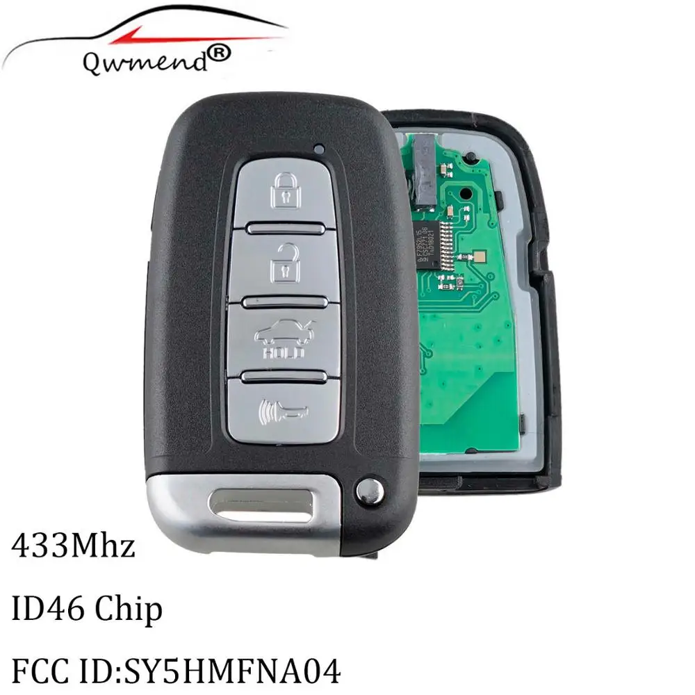 

4-кнопочный дистанционный смарт-ключ 433 МГц для HYUNDAI SONATA GENESIS EQUUS VELOSTER 2009 2010 2011 2012 2013 2014 2015 SY5HMFNA04