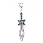 Брелок для ключей из цинкового сплава, ювелирное украшение в виде бабочки, меча, 2 вида