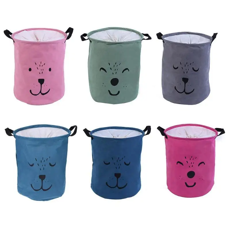 Корзина для хранения белья складная игрушка стол хлопок белье с ручкой грязная
