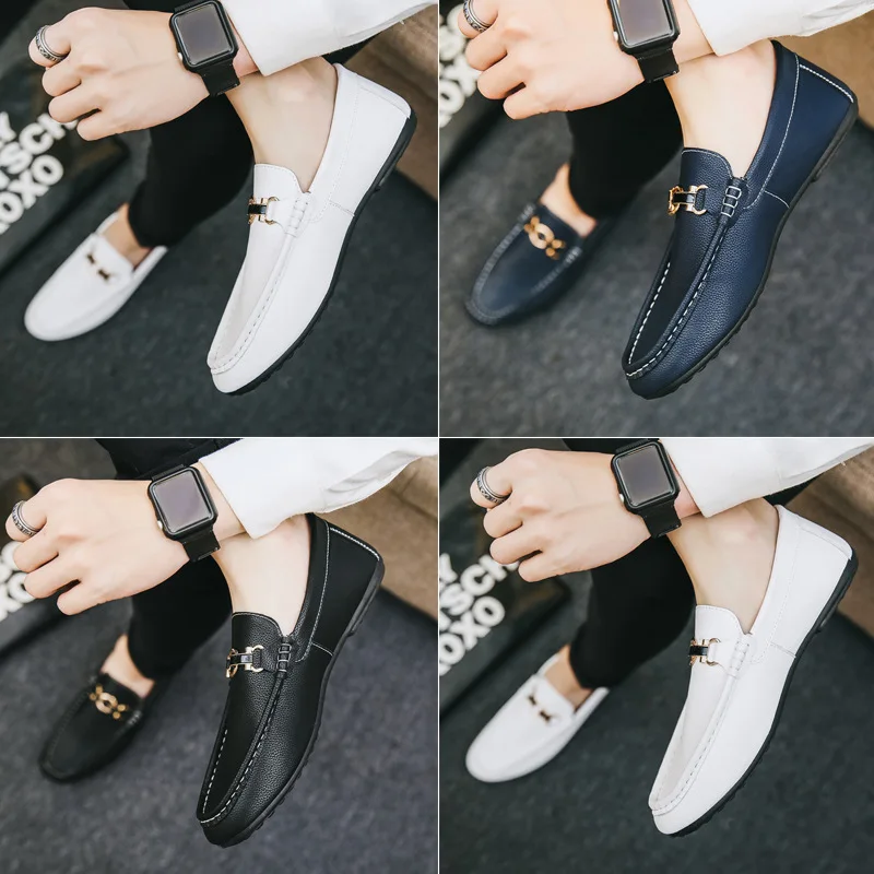 Luxury Men Casual Shoes Mens Loafers Spring/Autumn 2020 Fashion Sneakers Oxfords Solid Espadrilles Slip-On Low Cut Man | Обувь