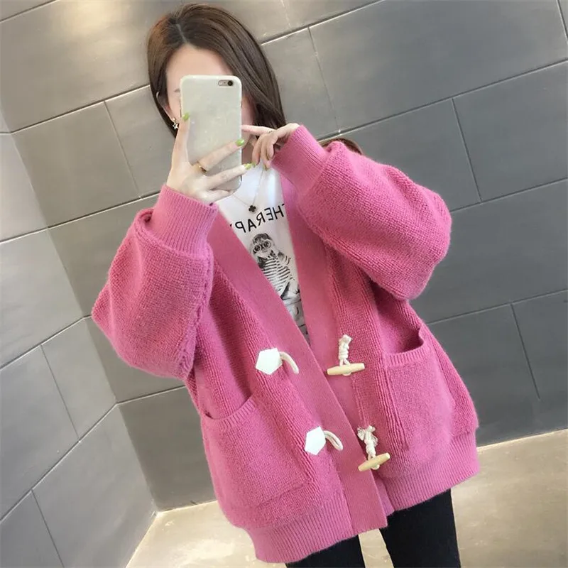 Пончо летучая мышь Ранняя весна и осень 2019 Новый Свободный вязаный кардиган