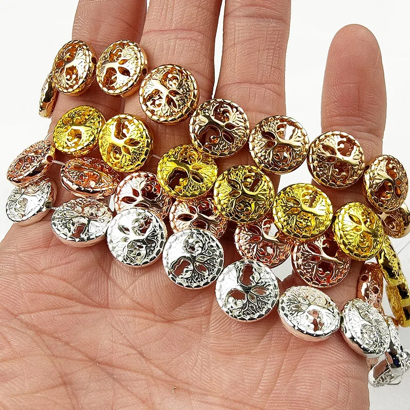 Бусины Из Гематита YHBZRET свободные бусины из натурального камня золотого и