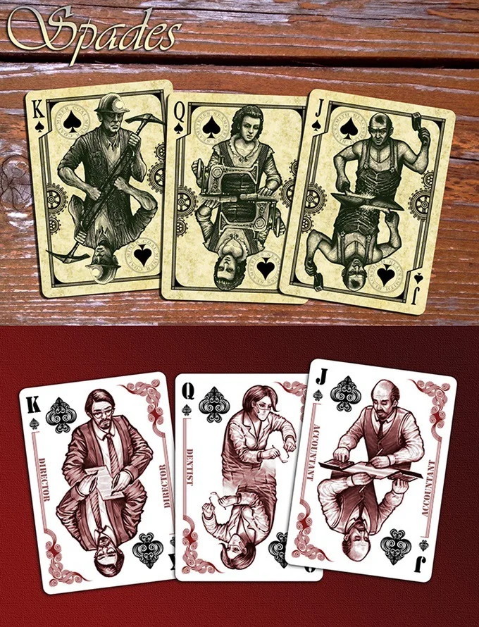 Hui qi Poker Bicycle White Blue Collar White Collar Blue-Collar Collection Bicycle Playing Cards