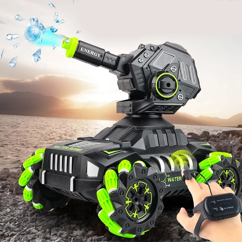 

Mini Remote Control Shooting Tank Battle Tank Water Beads Boy Toy Gift