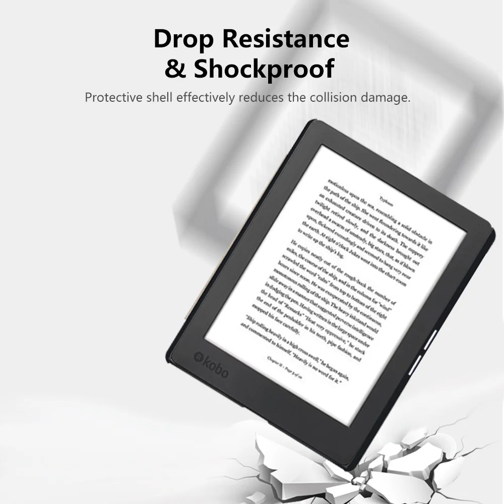 Ультратонкий чехол из искусственной кожи для Kobo Aura Edition 2 2016 6 дюймов защитный Ereader
